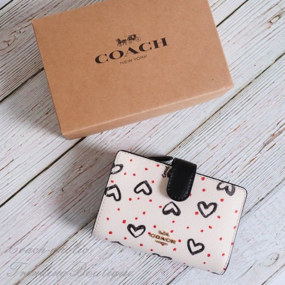 coach crayon hearts wallet